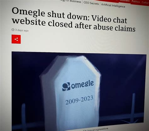 Omegle shut down: Video chat website closed after abuse claims.